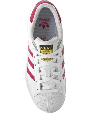 Sportivo per Donna e Bambina e Bambino ADIDAS ZAPATILLAS SUPERSTAR PARA NINOS UNISEX EN COLOR BLANCO