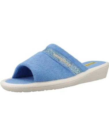 Calzado de casa NORDIKAS  de Mujer ZAPATILLAS HOGAR MUJER MODELO 1928 COLOR AZUL  ZAFIRO