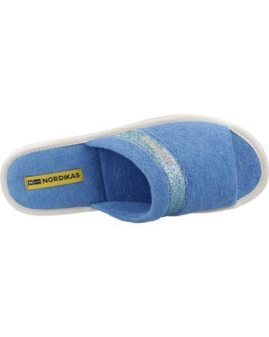 Calzado de casa NORDIKAS  de Mujer ZAPATILLAS HOGAR MUJER MODELO 1928 COLOR AZUL  ZAFIRO