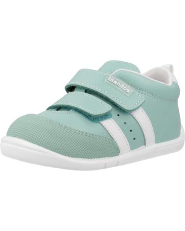 Sportif pour Garçon TITANITOS ZAPATILLAS DE DEPORTE VERDE Y BLANCO