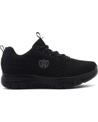 Sapatilhas LAURA AZAÑA  de Mulher LA24503ST PISO N  NEGRO