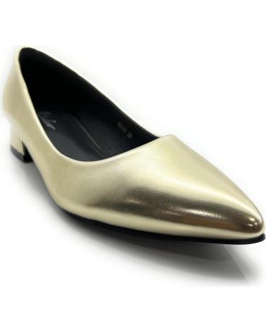 Zapatos KISS LEISS  de Mujer SALONES MUJER TACON BAJO VESTIR  AMARILLO