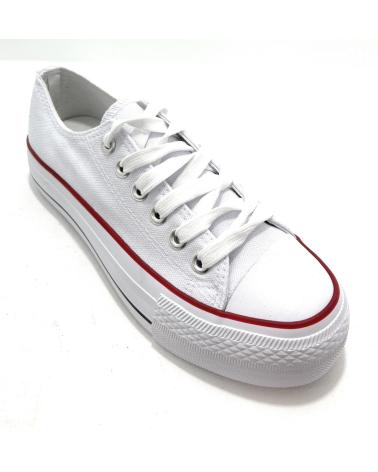 Sapatilhas CHIC VISION  de Mulher LONAS PUNTERA DOBLE PISO CORDON  BLANCO