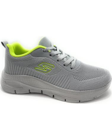 Sapatilhas CHIC VISION  de Homem DEPORTES MUJER RELAX CORDON RUNNING  GRIS