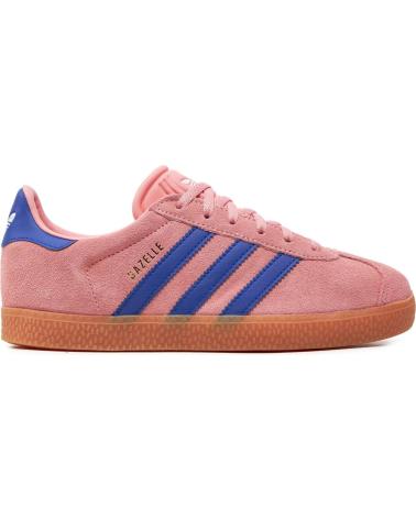 ADIDAS GAZELLE J PINK WITH BLUE STRIPES ROSA