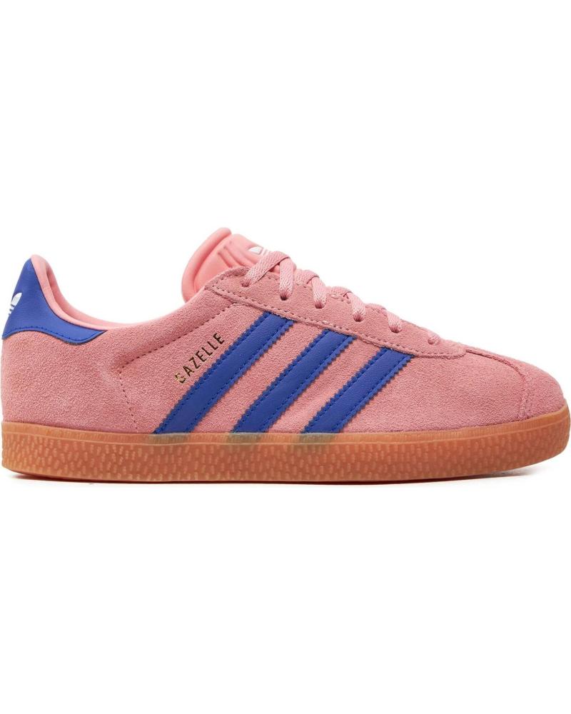 ADIDAS GAZELLE J PINK WITH BLUE STRIPES ROSA