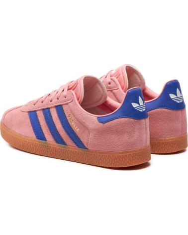 ADIDAS GAZELLE J PINK WITH BLUE STRIPES ROSA