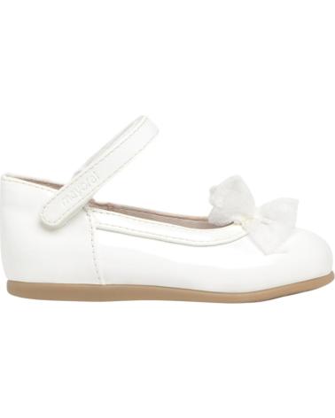Sapatos MAYORAL  de Menina BAILARINAS 41626 MERCEDITAS LAZO  BLANCO