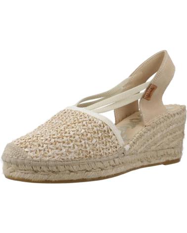 Sandalias VIDORRETA  de Mujer ALPARGATAS MUJER MODELO 18400FBCL COLOR BEIS  CRUDO