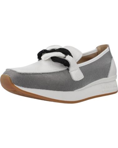 THE HAPPY MONK MOCASINES MUJER MODELO VANITY 011 COLOR  BLANCO