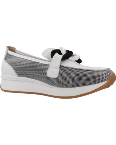 THE HAPPY MONK MOCASINES MUJER MODELO VANITY 011 COLOR  BLANCO