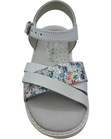 Sandalen HURAN  für Mädchen SANDALIA NINA PIEL  BLANCO
