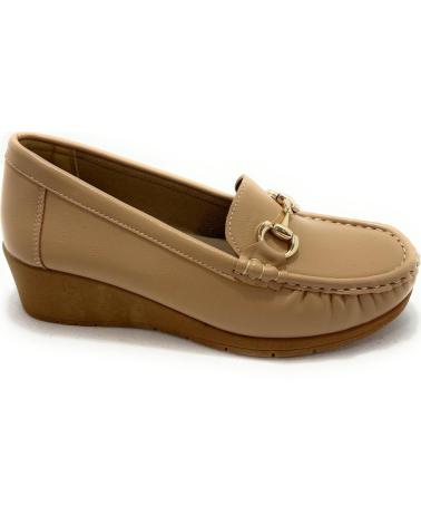 Mocassins CHIC VISION  pour Femme MOCASIN MUJER CUNA HEBILLA RELAX  MARRóN