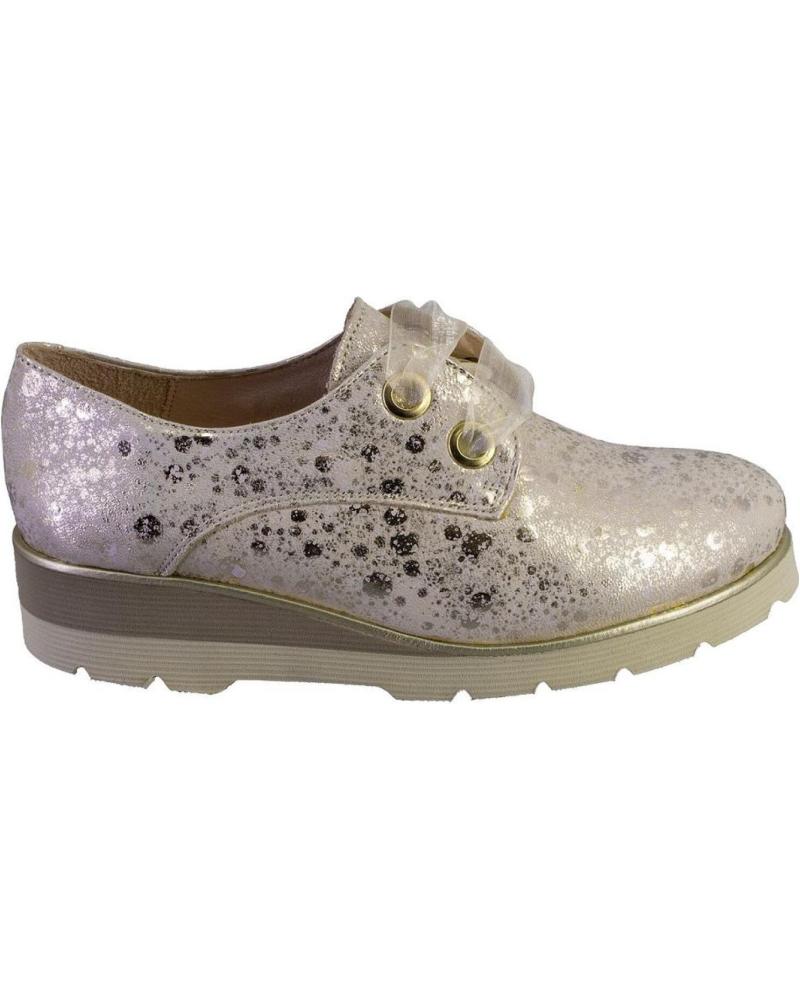 Zapatos NIVAL  de Mujer NEREA AFTA ZAPATOS CON CORDONES DE MUJER PIEL  PLATINO