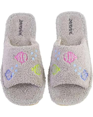 Pantofole BEREVERE  per Donna 5012 ZAPATILLAS DE CASA DE MUJER  GRIS