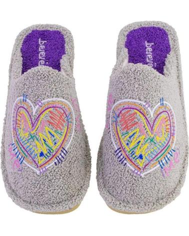Hausschuhe BEREVERE  für Damen 5422 ZAPATILLAS DE CASA DE MUJER  GRIS