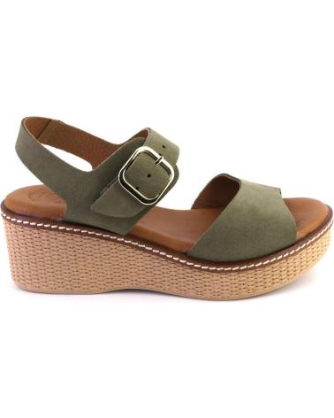 Sandales KAOLA  pour Femme 2661 SANDALIAS DE MUJER ANTE SERRAJE  KAKI