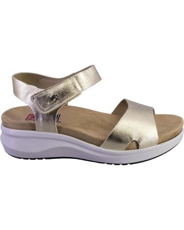 Woman Sandals FLUCHOS F1475 SANDALIAS DE MUJER PIEL  PLATINO