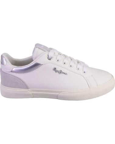 Sportschuhe PEPE JEANS  für Damen PLS31588 ZAPATILLAS CASUAL DE MUJER BLANCO Y PLAT  BLANCO Y PLATA