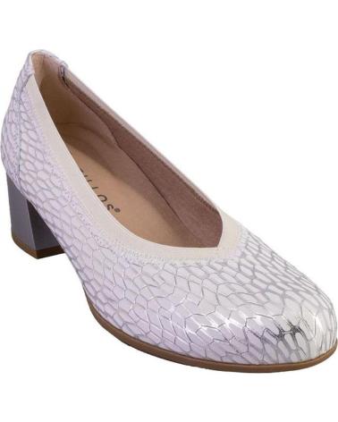 Bailarinas PITILLOS  de Mujer 10460 ZAPATOS DE MUJER PIEL  PLATA