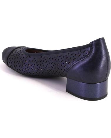 Bailarinas PITILLOS  de Mujer 10452 ZAPATOS DE MUJER PIEL  AZUL MARINO
