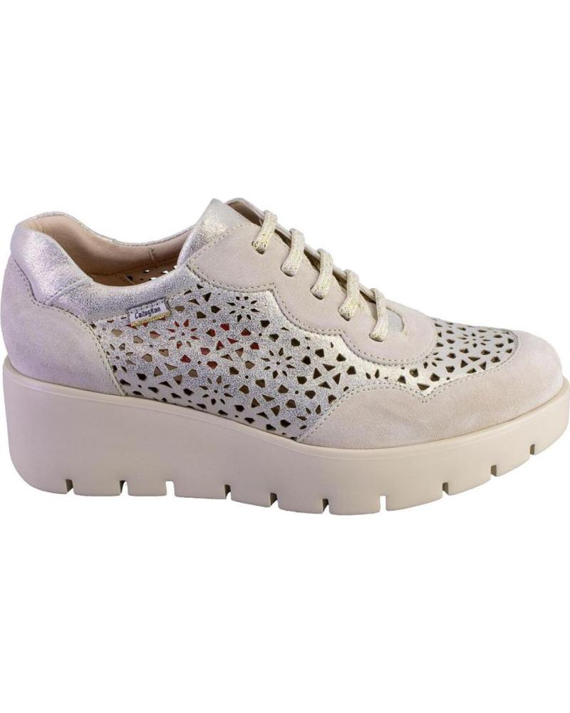Zapatillas deporte CALLAGHAN  pour Femme 32121 ZAPATOS CON CORDONES DE MUJER PIEL  HIELO