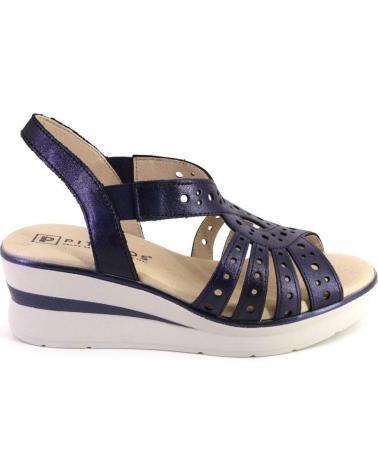 Sandales PITILLOS  pour Femme 10363 SANDALIAS DE MUJER PIEL  AZUL MARINO