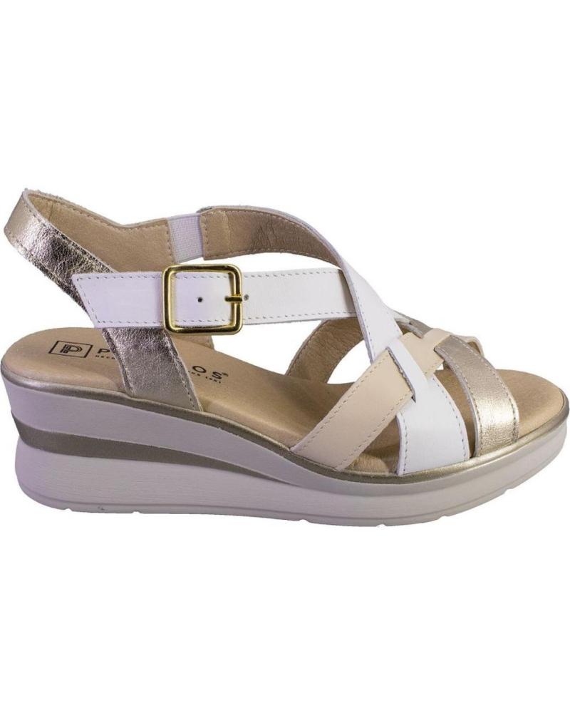 Sandalen PITILLOS  für Damen 10360 SANDALIAS DE MUJER PIEL  BLANCO