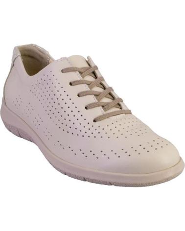 Zapatos SUAVE  de Mujer 3603 ZAPATILLAS CASUAL DE MUJER BLANCO PIEL  HIELO