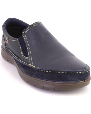 Man Mocasines LUISETTI 27900 MOCASINES DE HOMBRE PIEL  AZUL MARINO