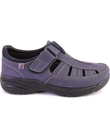 Sandalias LUISETTI  de Hombre 16260 SANDALIAS DE HOMBRE NOBUK  AZUL MARINO
