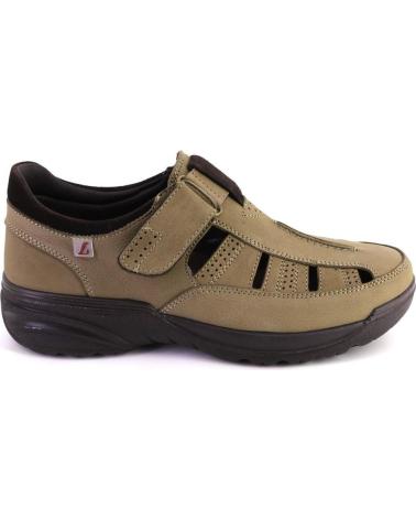 Sandalias LUISETTI  de Hombre 16260 SANDALIAS DE HOMBRE NOBUK  TAUPE