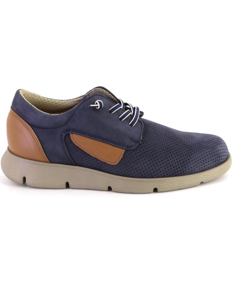 Zapatos de Hombre CLAYAN 3600 ZAPATILLAS CASUAL DE HOMBRE NOBUK AZUL MARINO
