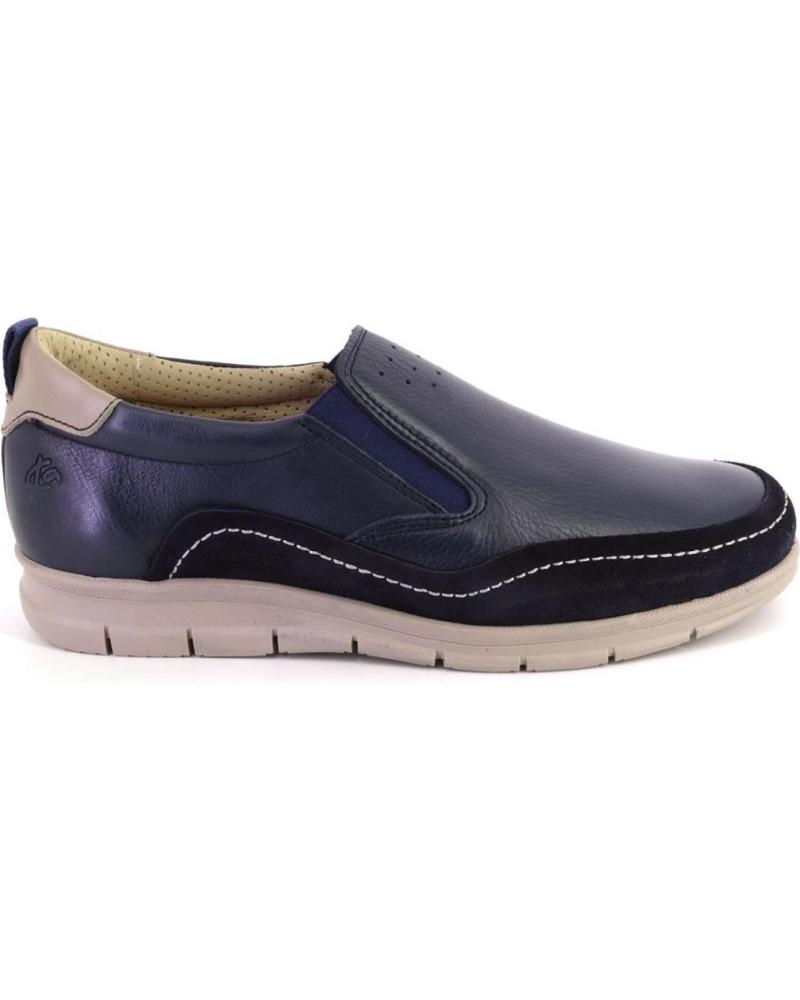 Zapatos CLAYAN  de Hombre 674 MOCASINES DE HOMBRE PIEL  AZUL MARINO