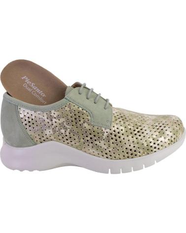 Sapatos PIESANTO  de Mulher 250715 ZAPATOS CON CORDONES DE MUJER PIEL  VERDE