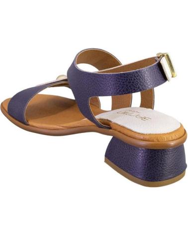 Sandales BARMINTON  pour Femme 4564 SANDALIAS DE MUJER PIEL  AZUL MARINO Y BLANCO