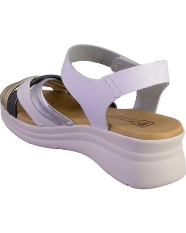 Sandales PITILLOS  pour Femme 10610 SANDALIAS DE MUJER PIEL  BLANCO