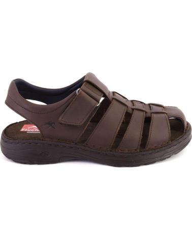 Man Sandals FLUCHOS F1754 SANDALIAS DE HOMBRE KAKI NOBUK  MARRON