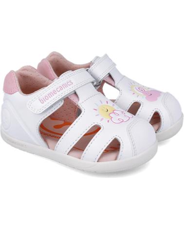 Sandales BIOMECANICS  pour Fille SANDALIAS PARA NINA 252166 TWIN  BLANCOROSAD113
