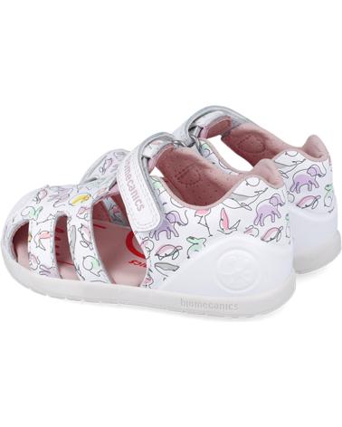 Sandales BIOMECANICS  pour Fille SANDALIAS PARA NINA PRIMEROS PASOS 252167 ESTAMPADO  BLANCOB050