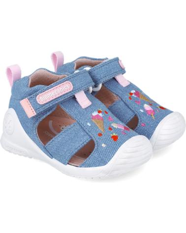 Sandales BIOMECANICS  pour Fille SANDALIAS NINA MODELO 252183B COLOR AZUL  INIGO