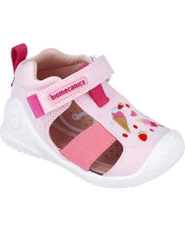 Sandales BIOMECANICS  pour Fille SANDALIAS PARA NINA PRIMEROS PASOS 252183 HELADO  ROSAB032