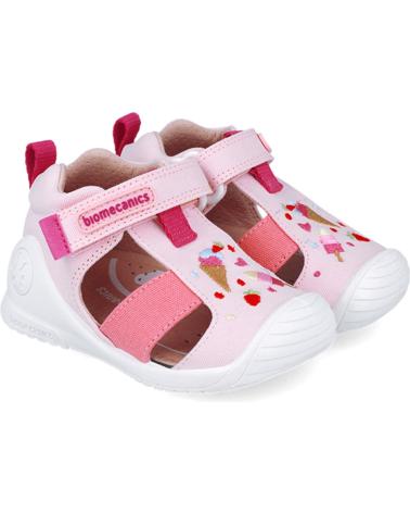 Sandales BIOMECANICS  pour Fille SANDALIAS PARA NINA PRIMEROS PASOS 252183 HELADO  ROSAB032