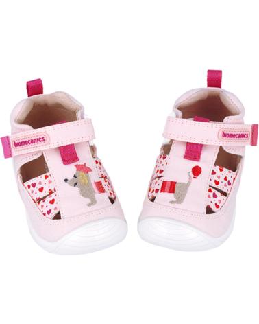 Sandales BIOMECANICS  pour Fille SANDALIA PARA NINA 252184 TWIN PRIMEROS PASOS  ROSAC032