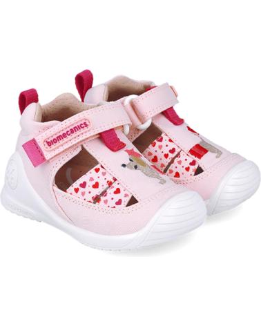 Sandales BIOMECANICS  pour Fille SANDALIA PARA NINA 252184 TWIN PRIMEROS PASOS  ROSAC032