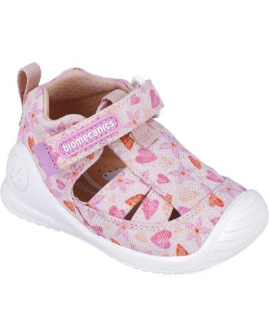 BIOMECANICS SANDALIAS NINA MODELO 252185B COLOR ROSA
