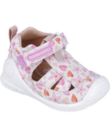 BIOMECANICS SANDALIAS PARA NINA 252185 PRIMEROS PASOS ESTAMPADO BLANCOB050