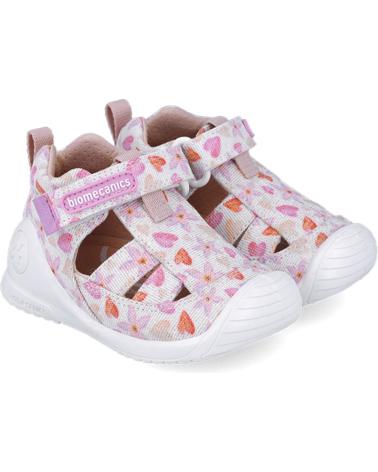 BIOMECANICS SANDALIAS PARA NINA 252185 PRIMEROS PASOS ESTAMPADO BLANCOB050