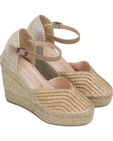 Sandalias MACARENA  de Mujer ALPARGATA ALBA21 PARA MUJER EN COLOR  BEIGE
