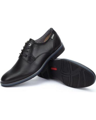 Sapatos PIKOLINOS  de Homem 4130 ZAPATOS CON CORDONES DE HOMBRE PIEL  NEGRO